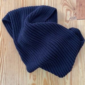 J.Crew Factory Black infinity scarf. Sweater knit material.
